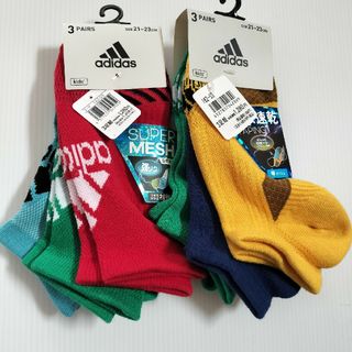 アディダス(adidas)のアディダス　靴下　21-23cm　3足組(靴下/タイツ)