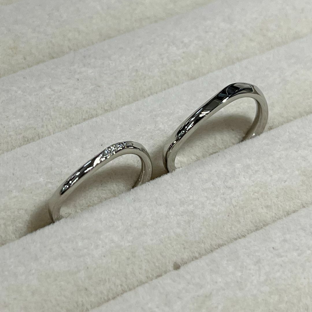 新品✨ PT900 Ring　カップリング　男性用　プラチナリング　シンプル メンズのアクセサリー(リング(指輪))の商品写真
