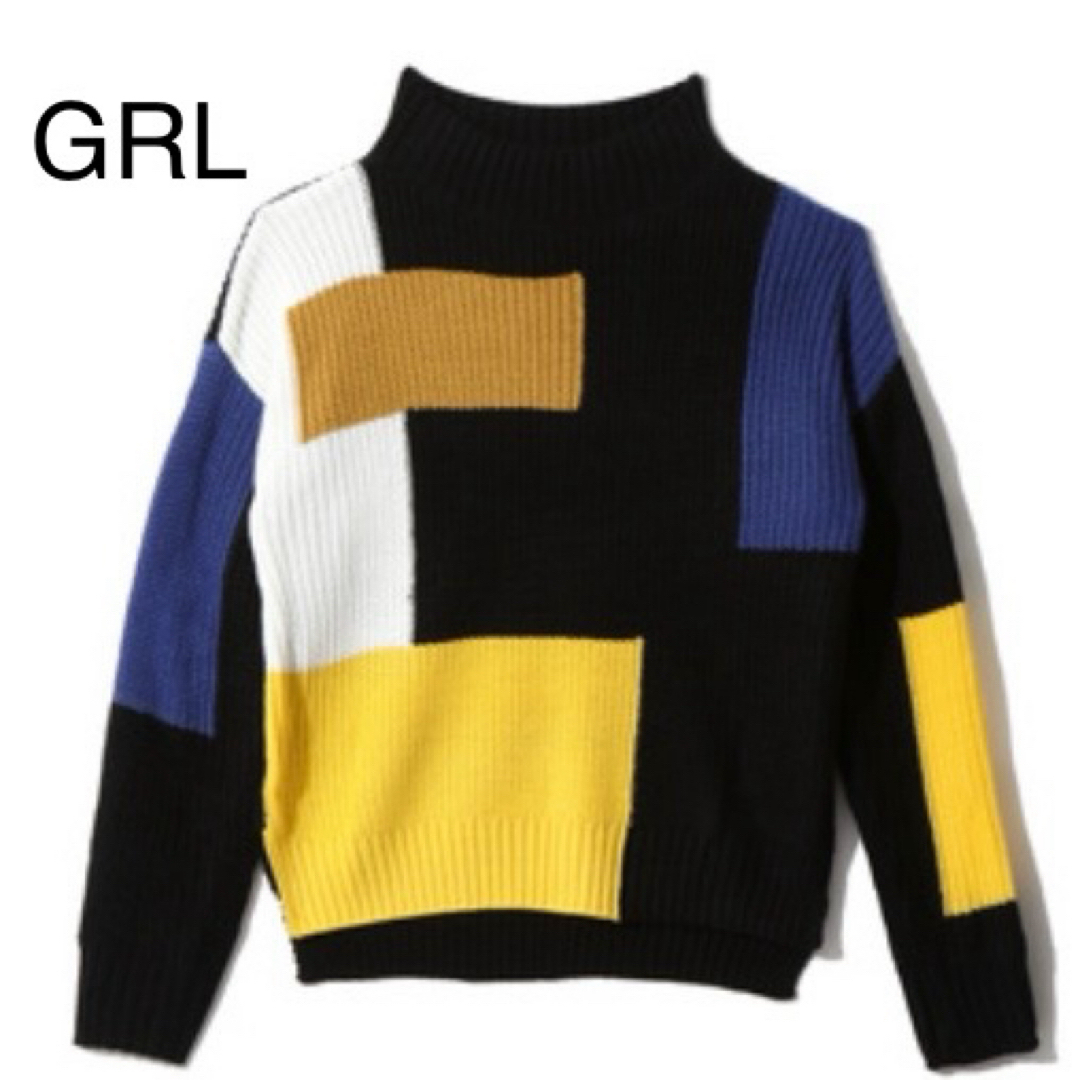 GRL(グレイル)のGRL ちぐはぐカラーニット レディースのトップス(ニット/セーター)の商品写真