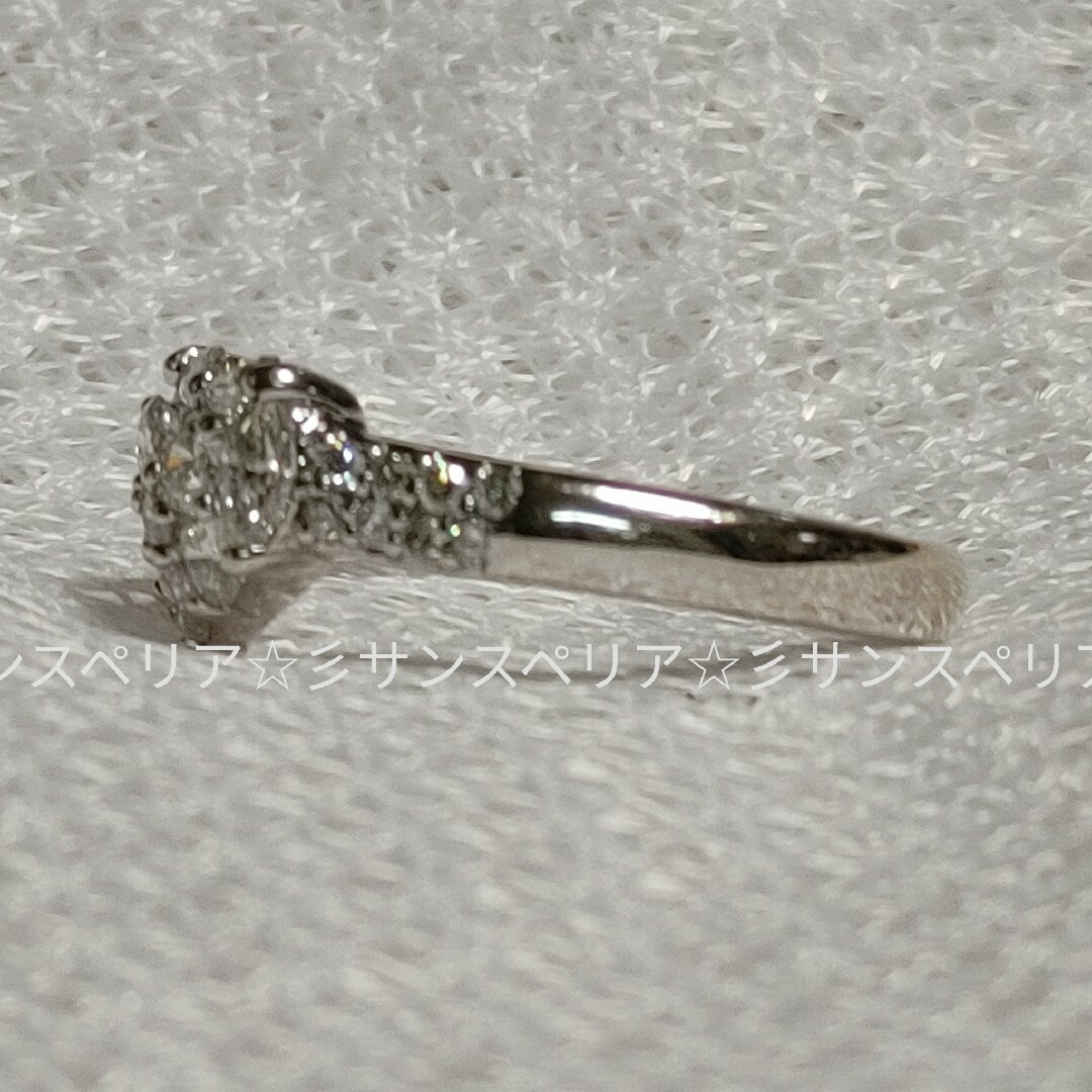 K18WG ダイヤモンド0.8ctハートデザインリング レディースのアクセサリー(リング(指輪))の商品写真