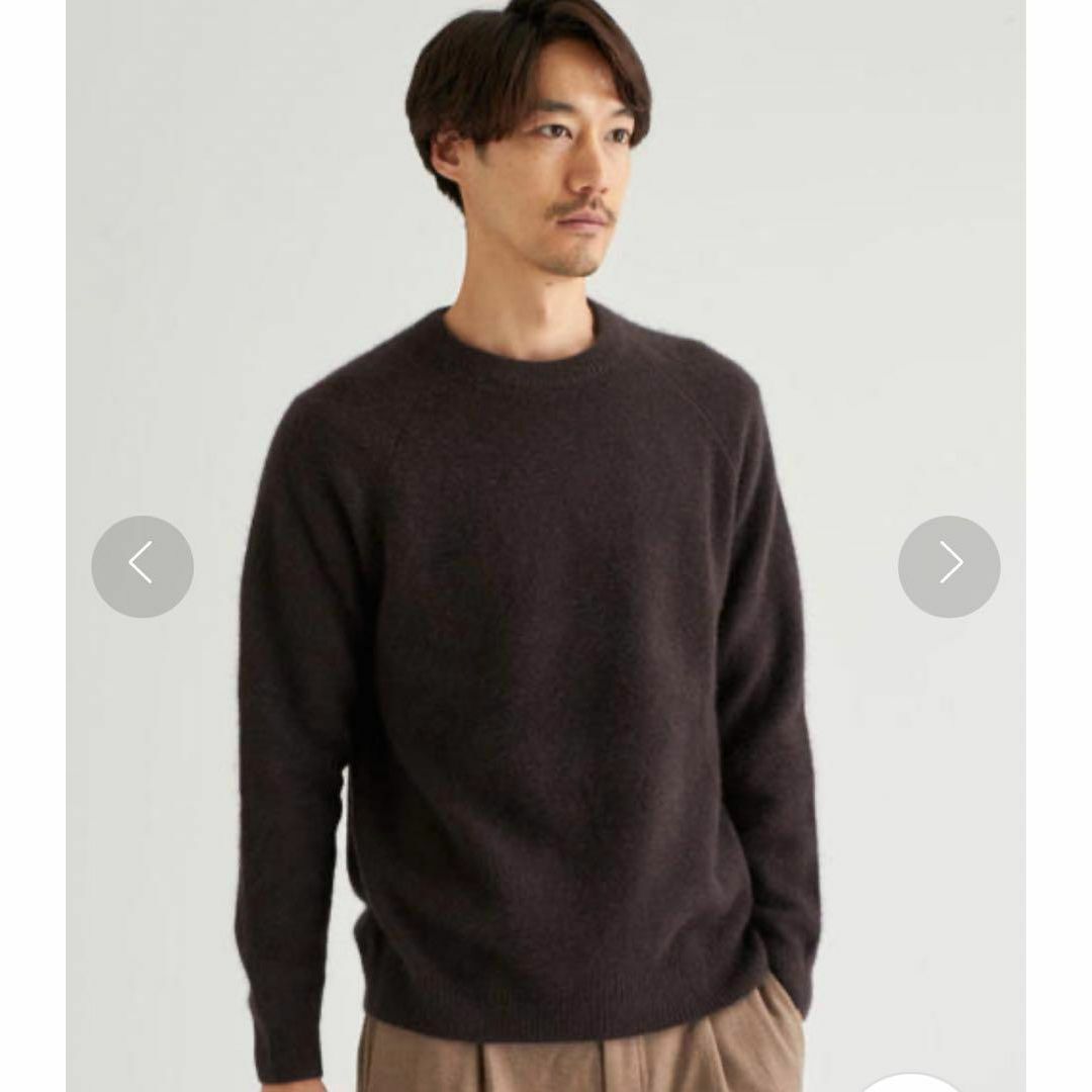 UNITED ARROWS green label relaxing(ユナイテッドアローズグリーンレーベルリラクシング)のユナイテッドアローズ グリーンレーベル クルーネック ニット ダークブラウン メンズのトップス(ニット/セーター)の商品写真