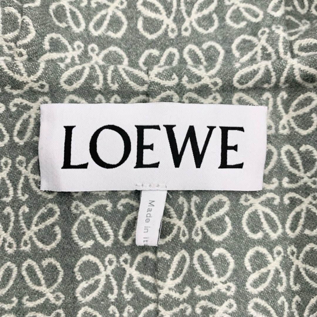 LOEWE(ロエベ)のロエベ LOEWE アウター ロングコート ラップコート アナグラム ロゴ ウール カーキ レディースのジャケット/アウター(ロングコート)の商品写真
