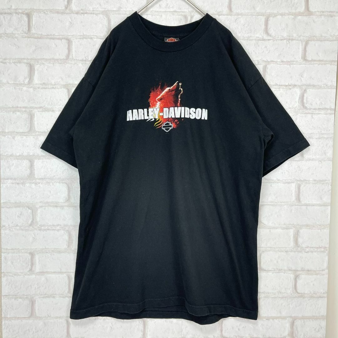 Harley Davidson(ハーレーダビッドソン)のHARLEY DAVIDSON／ハーレーダビットソン 2000年製 Tシャツ メンズのトップス(Tシャツ/カットソー(半袖/袖なし))の商品写真