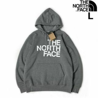 ザノースフェイス(THE NORTH FACE)のノースフェイス パーカー ビッグロゴ US限定(L)グレー 181130(パーカー)