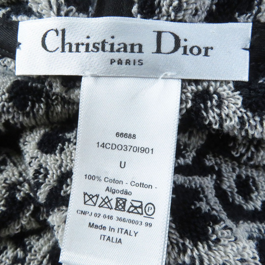 Christian Dior(クリスチャンディオール)の美品 Christian Dior クリスチャンディオール 14CDO370I901 オブリーク パイル生地 ポンチョ ネイビー U イタリア製 レディース レディースのジャケット/アウター(ポンチョ)の商品写真