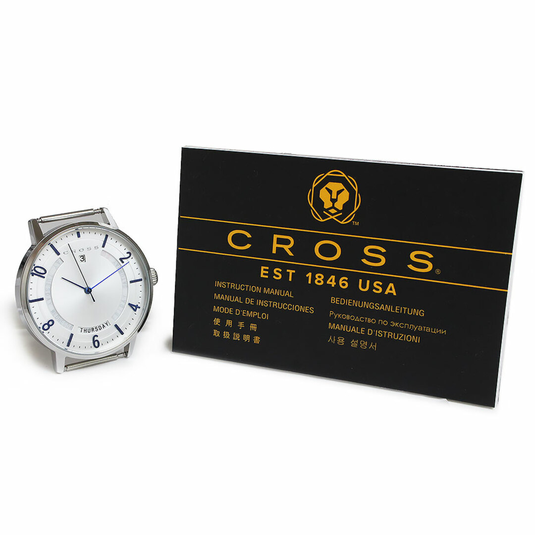 CROSS(クロス)のクロス ラジアル RADIAL 選べるベルト付き 付け替え カスタム クォーツ 腕時計（ベルト代込）シルバー CR8038-02 CROSS（未使用　展示品） メンズの時計(腕時計(アナログ))の商品写真