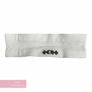 クロムハーツ(Chrome Hearts)のCHROME HEARTS CH Embroidery Sweatband Head クロムハーツ CH刺繍 ハードスウェットバンド ヘアバンド ホワイト 【240313】【新古品】【me04】(スニーカー)