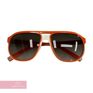 ルイヴィトン(LOUIS VUITTON)のLOUIS VUITTON Plastic Orange White Sunglasses ルイヴィトン プラスティック オレンジ ホワイト サングラス メガネ 眼鏡 アイウェア オレンジ×ホワイト サイズ56□16 【240313】【中古-A】【me04】(スニーカー)