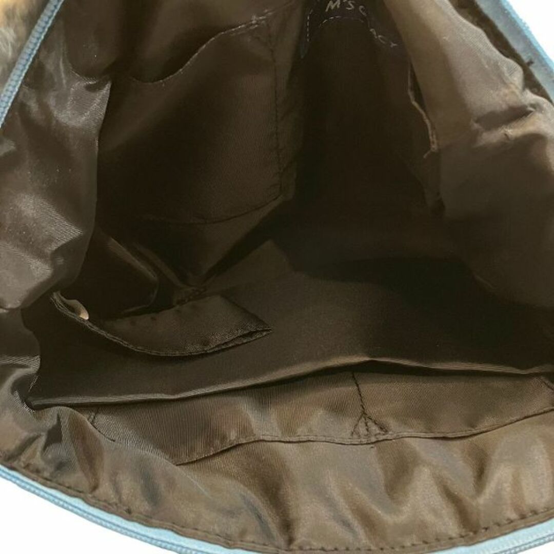 M'S GRACY(エムズグレイシー)のエムズグレイシー リボン付きフェイクファー バッグ 394532 ライトブルー レディースのバッグ(ショルダーバッグ)の商品写真