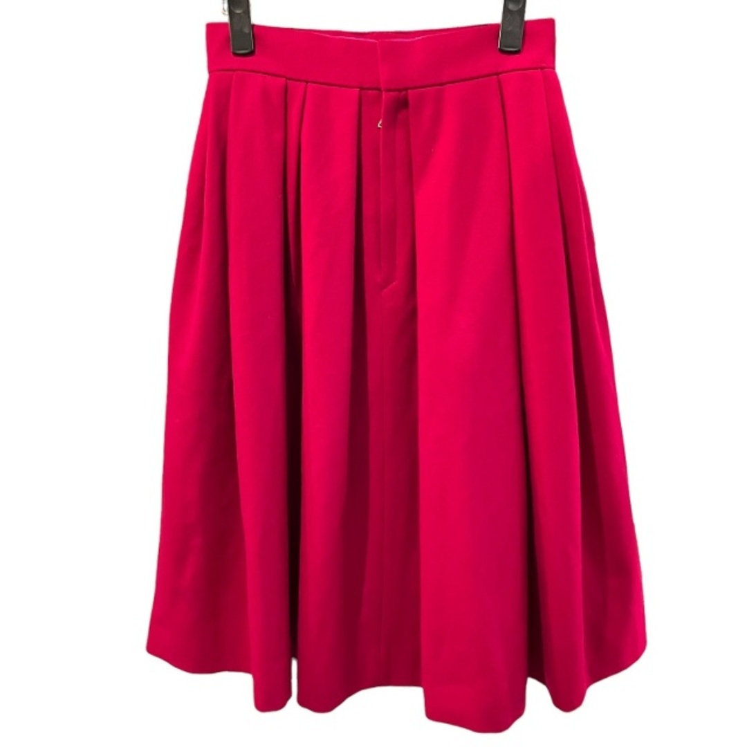 Drawer(ドゥロワー)のドゥロワーフレア ひざ丈 スカート バックジップ S ピンク IBO49 レディースのスカート(ひざ丈スカート)の商品写真