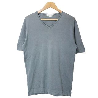 ジョンスメドレー(JOHN SMEDLEY)のジョンスメドレー シーアイランドコットン 半袖 ニット カットソー IBO49(ニット/セーター)