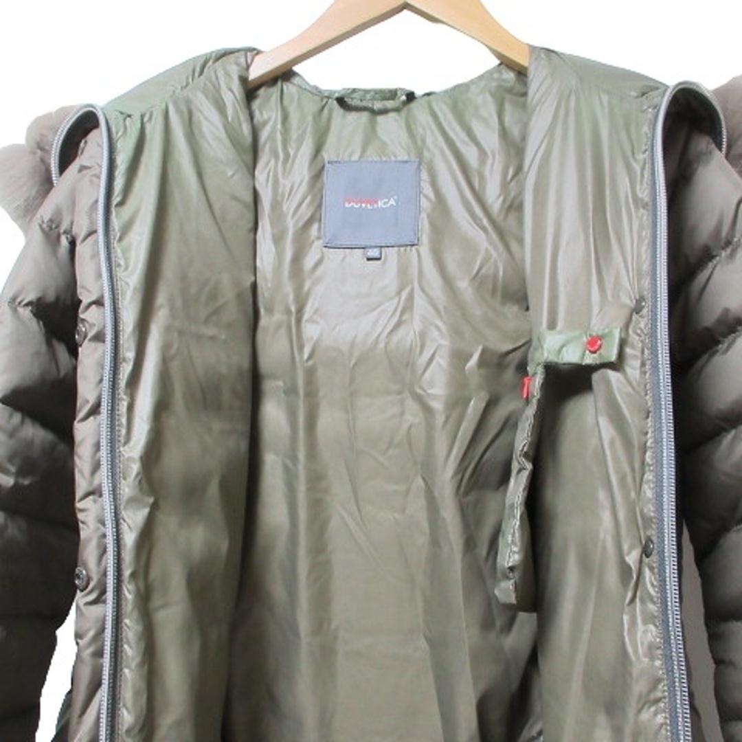 DUVETICA(デュベティカ)のデュベティカ ダウンコート  ベルト付き フォックスファー 40 茶 IBO49 レディースのジャケット/アウター(ダウンコート)の商品写真