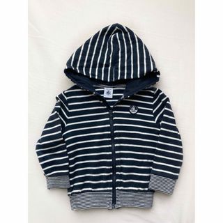 PETIT BATEAU - プチバトー　ボーダーパーカー　81cm