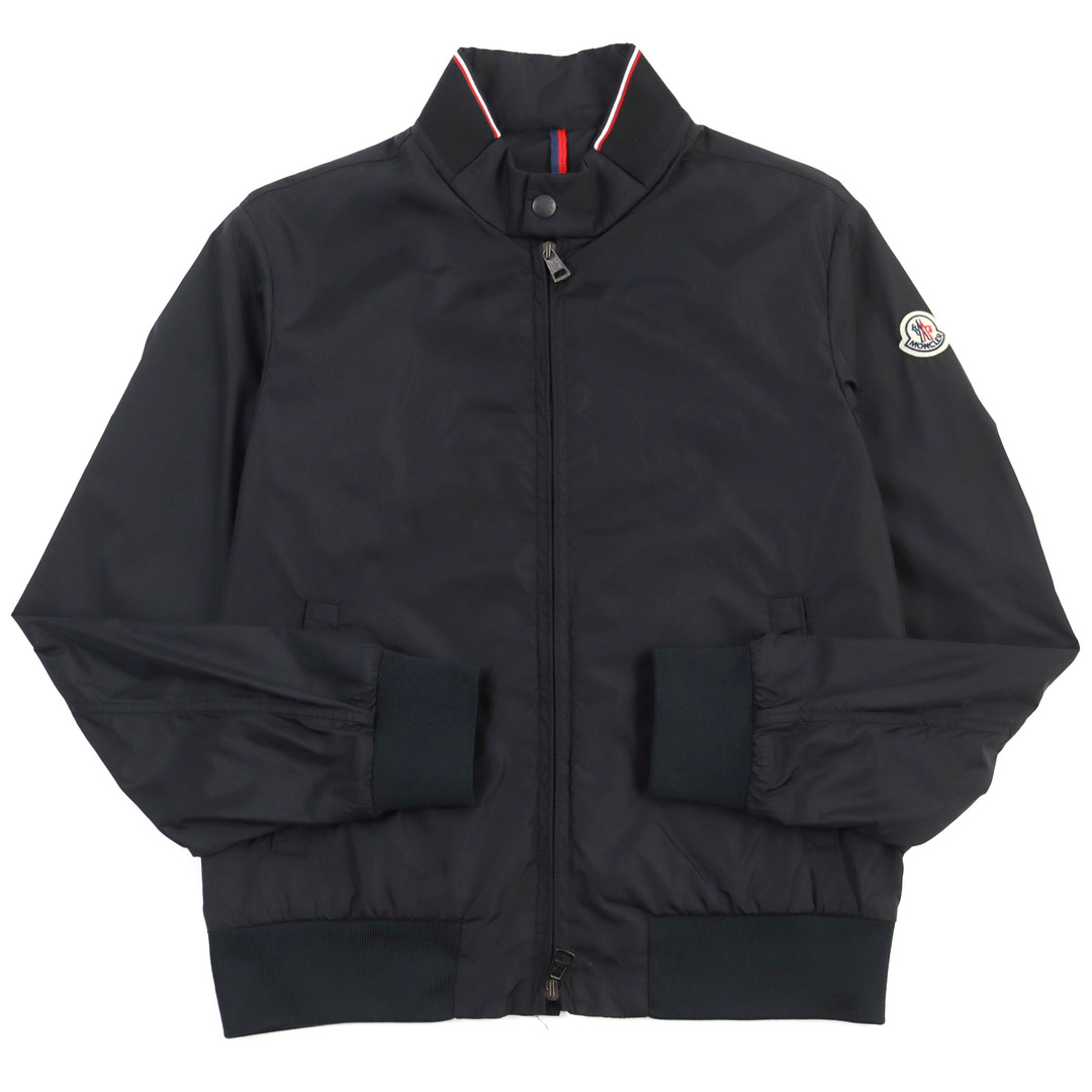 MONCLER(モンクレール)の極美品 MONCLER モンクレール F10911A72000 68352 REPPE GIUBBOTTO ロゴワッペン/ロゴエンボス トリコロール スタンドカラー ジップアップ ナイロンジャケット/スイングトップ ブラック 0 正規品 メンズ メンズのジャケット/アウター(ナイロンジャケット)の商品写真