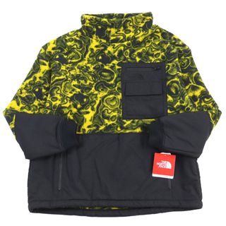 ザノースフェイス(THE NORTH FACE)の未使用品 THE NORTH FACE ザ・ノースフェイス NL71962 94レイジクラシックフリースプルオーバー RAGEシリーズ ナイロン切替 レオパード プルオーバー イエロー ブラック M 正規品 メンズ 定価23,000円(スウェット)