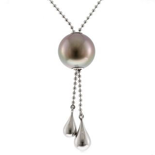 ミキモト(MIKIMOTO)のミキモト ネックレス 18金 K18ホワイトゴールド パール レディース MIKIMOTO  中古(ネックレス)