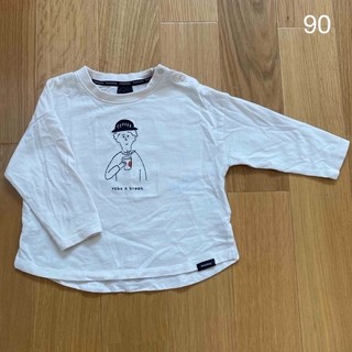 manina 刺繍　ロンT 90(Tシャツ/カットソー)