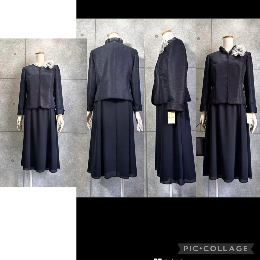 TOKYO SOIR(トウキョウソワール)の新品　2way取り外せるフリル襟のセレモニースーツ レディースのフォーマル/ドレス(スーツ)の商品写真