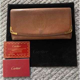 カルティエ(Cartier)のカルティエ　マルチェロ　長財布　ブラウン(財布)