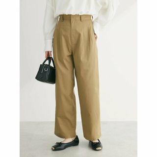 グリーンパークス(green parks)の【ベージュ】ツータックチノパンツ 24SS/ウエストゴム/レディース(その他)