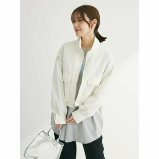 グリーンパークス(green parks)の【アイボリー】ELENCARE DUE スタンドナイロンブルゾン 24SS/ショート丈/レディース/春/ドロスト(その他)