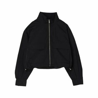 グリーンパークス(green parks)の【ブラック】ELENCARE DUE スタンドナイロンブルゾン 24SS/ショート丈/レディース/春/ドロスト(その他)