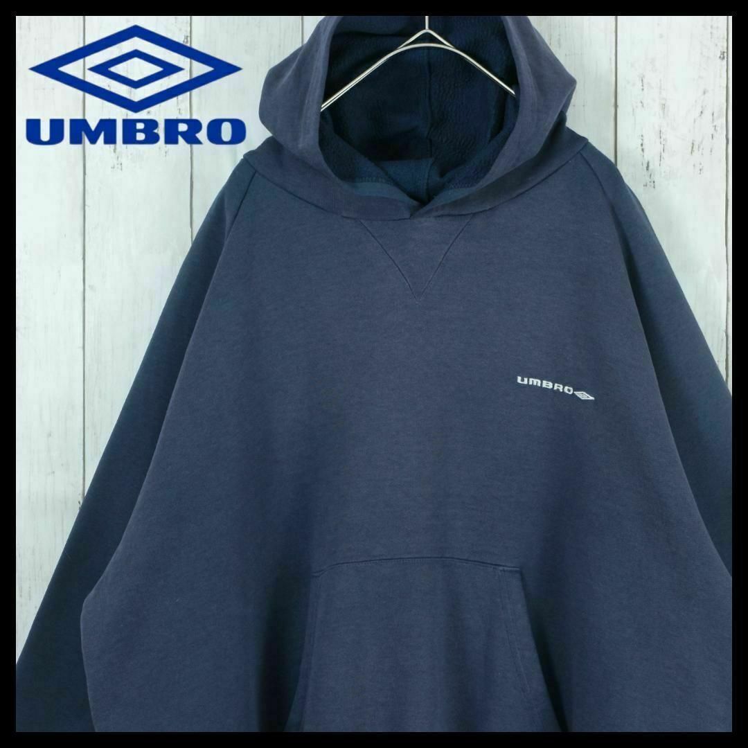 UMBRO(アンブロ)の【希少】アンブロ 00s パーカー プルオーバー フーディー XL 刺繍ロゴ メンズのトップス(パーカー)の商品写真