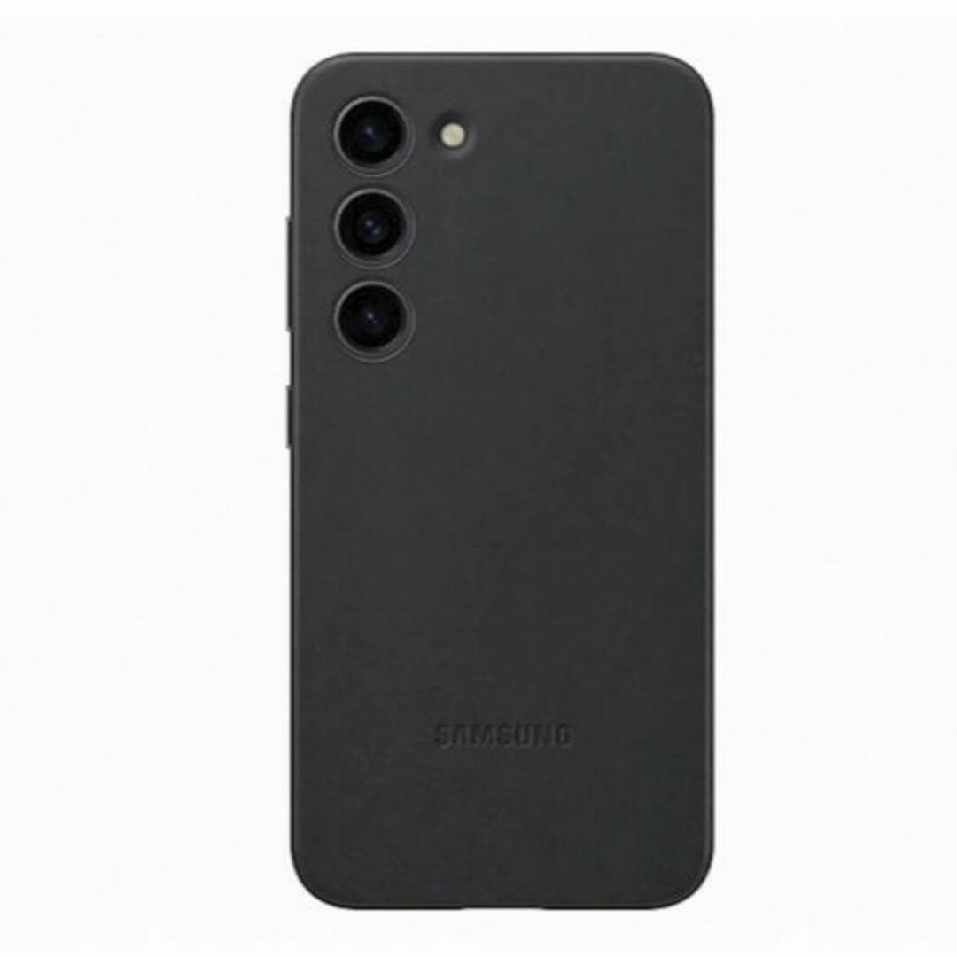 SAMSUNG(サムスン)の純正 Galaxy S23 Leather Back Cover レザーカバー黒 スマホ/家電/カメラのスマホアクセサリー(Androidケース)の商品写真