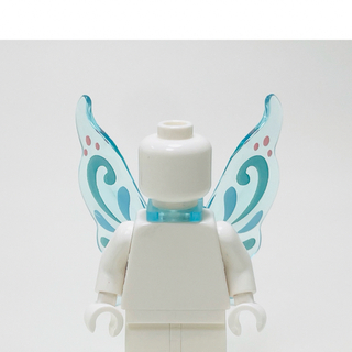 レゴ(Lego)の【新品未使用】レゴ　ミニフィグ　バタフライ　蝶々　羽　トランスライトブルー(知育玩具)