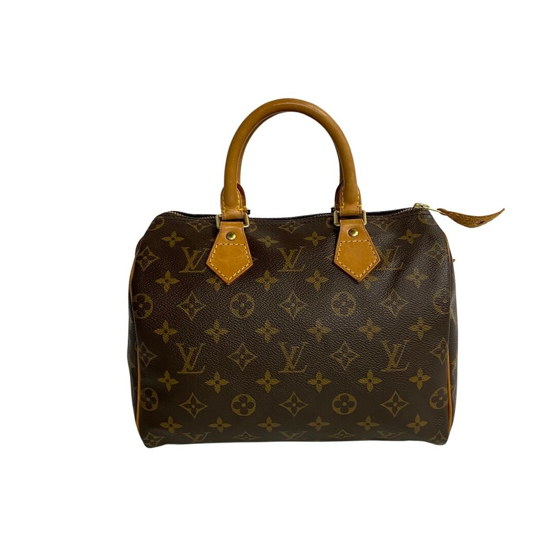 LOUIS VUITTON(ルイヴィトン)の極 美品 LOUIS VUITTON ルイヴィトン スピーディ 25 モノグラム レザー 本革 ミニ ボストンバッグ ハンドバッグ ブラウン 茶 21456 レディースのバッグ(ボストンバッグ)の商品写真