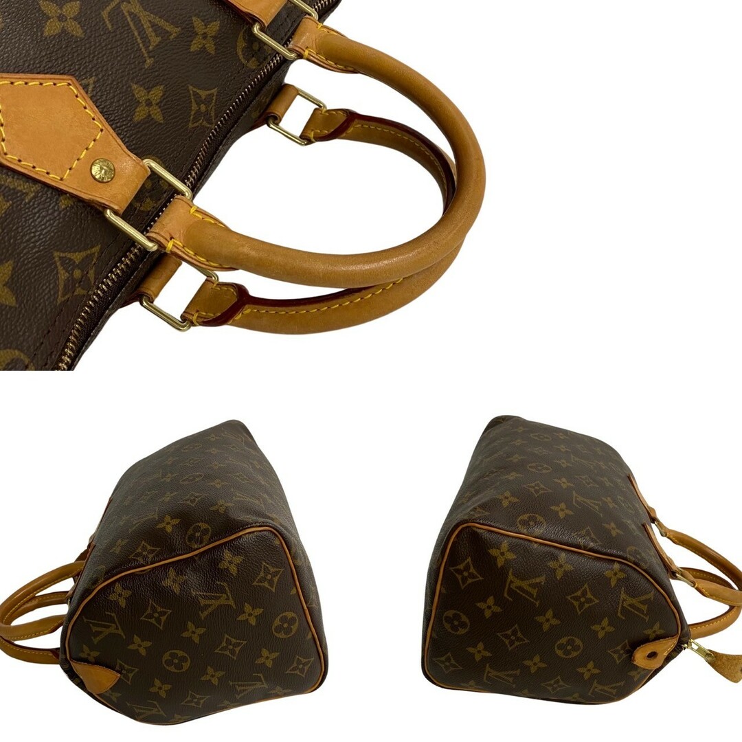 LOUIS VUITTON(ルイヴィトン)の極 美品 LOUIS VUITTON ルイヴィトン スピーディ 25 モノグラム レザー 本革 ミニ ボストンバッグ ハンドバッグ ブラウン 茶 21456 レディースのバッグ(ボストンバッグ)の商品写真