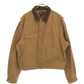 ラルフローレン(Ralph Lauren)のPolo by Ralph Lauren ポロ バイ ラルフ ローレン コーデュロイカラー ダックジャケット ブラウン L(ナイロンジャケット)