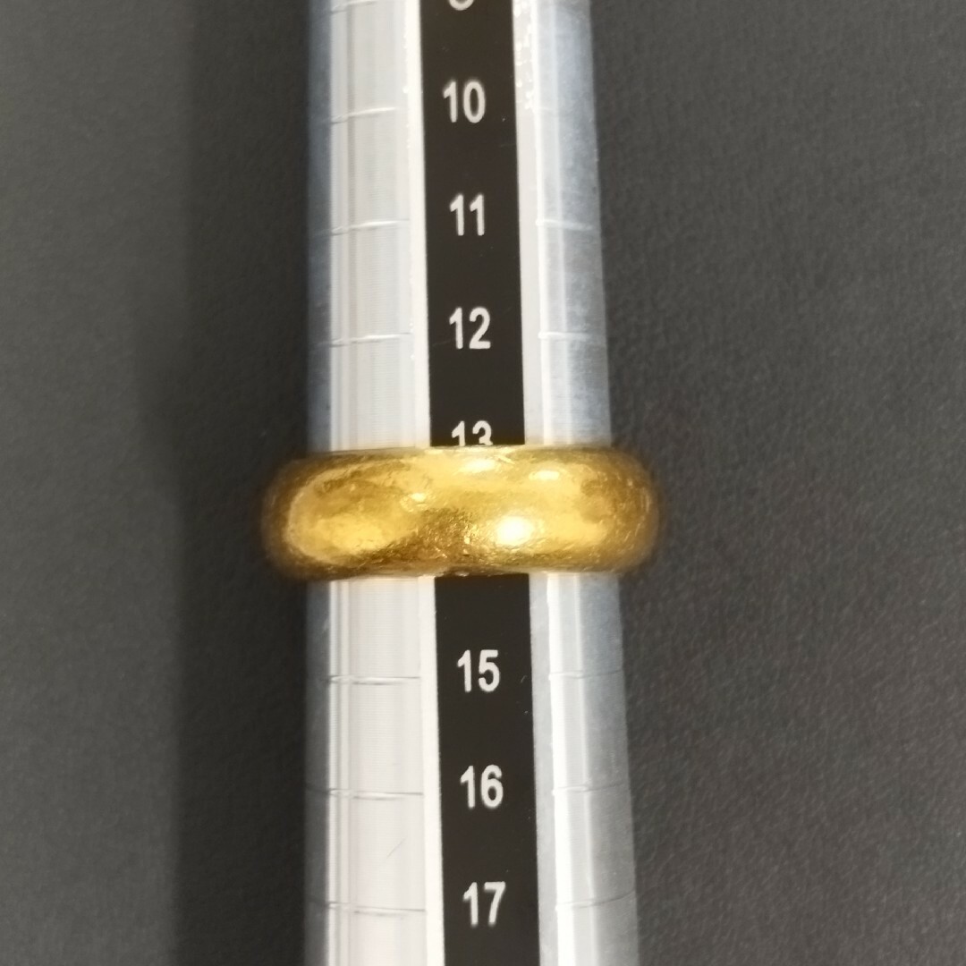 Y031301) K24 純金 リング 指輪 YG 24金 かまぼこ 14号の通販 by Y031301) K24 純金 リング 指輪 YG 24金 かまぼこ 14号の通販 by
