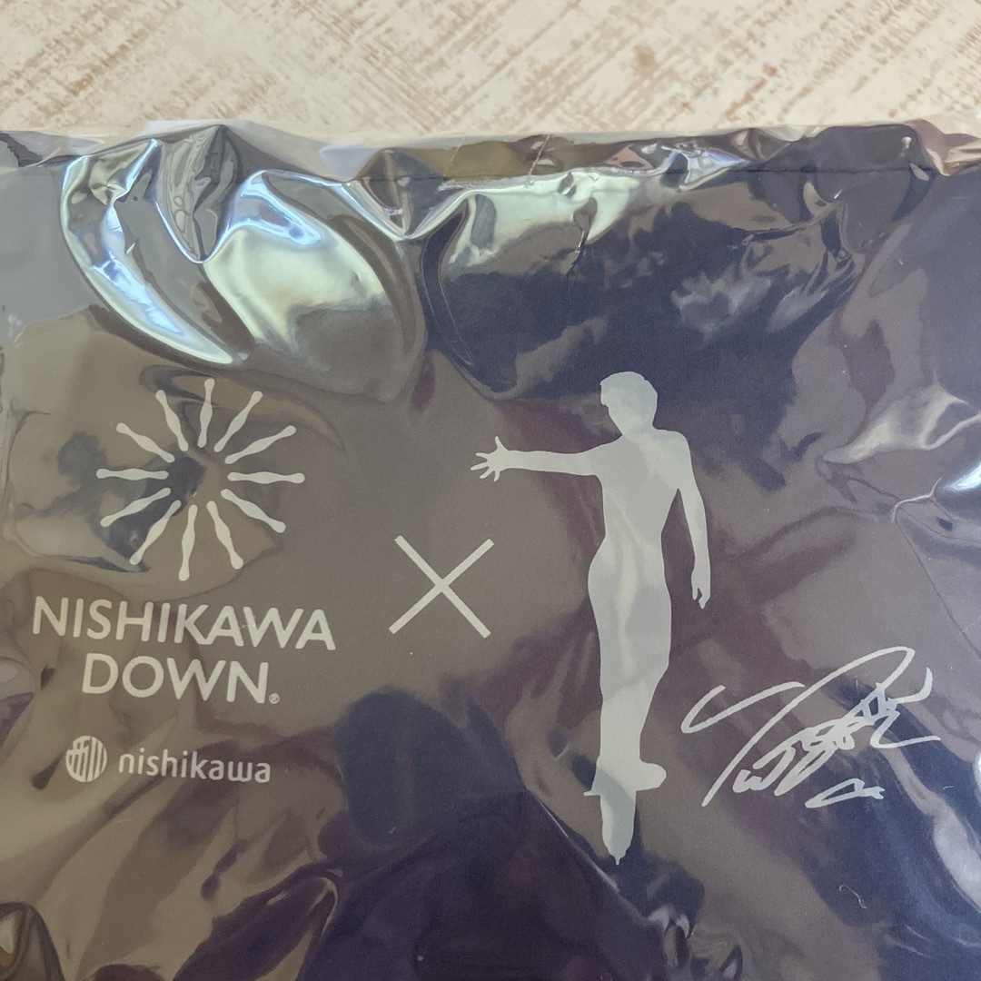 西川(ニシカワ)の羽生結弦ひざ掛け　西川羽毛ふとんキャンペーン景品　非売品　ダウンケット エンタメ/ホビーのタレントグッズ(スポーツ選手)の商品写真