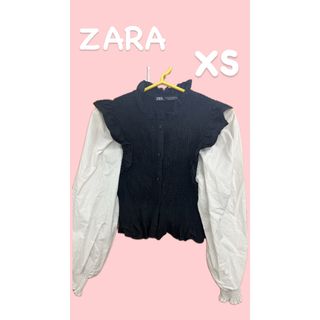 ザラ(ZARA)のZARA フリル トップス(シャツ/ブラウス(長袖/七分))