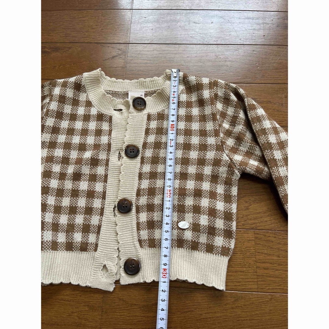 petit main(プティマイン)のプティマイン　セットアップ キッズ/ベビー/マタニティのキッズ服女の子用(90cm~)(カーディガン)の商品写真