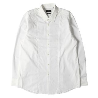 ヒューゴボス(HUGO BOSS)の美品 HUGO BOSS ヒューゴボス シャツ サイズ:45(17 3/4) ストレッチ スリムフィット ボタンシャツ ホワイト 白 トップス カジュアルシャツ 長袖シャツ【メンズ】【中古】(シャツ)