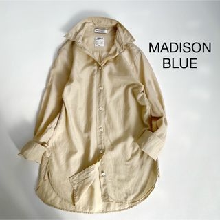 マディソンブルー(MADISONBLUE)のマディソンブルー＊マダムシャツ　キュプラ　コットン　リネン　01(シャツ/ブラウス(長袖/七分))