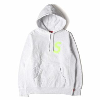 シュプリーム(Supreme)の美品 Supreme シュプリーム パーカー サイズ:S 19AW Sロゴ ワッペン スウェットパーカー S Logo Hooded Sweatshirt アッシュグレー トップス フーデッド スウェットシャツ【メンズ】【中古】(パーカー)