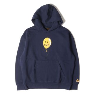 ドリューハウス(drew house)の新品 drew house ドリューハウス パーカー サイズ:L バルーン グラフィック スウェットパーカー joy hoodie ダークネイビー 紺 トップス フーディー【メンズ】(パーカー)