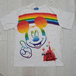 Disney - TDL　ミッキー　レインボーTシャツ(Ｌサイズ)