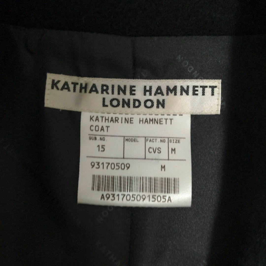 KATHARINE HAMNETT(キャサリンハムネット)の【美品】キャサリンハムネット　レディースコート サイズM レディースのジャケット/アウター(チェスターコート)の商品写真