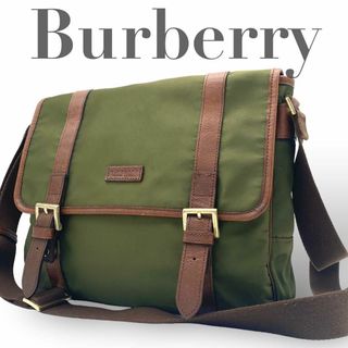 BURBERRY BLACK LABEL - 廃盤 バーバリーブラックレーベル ショルダーバッグ  緑 カーキ チェック