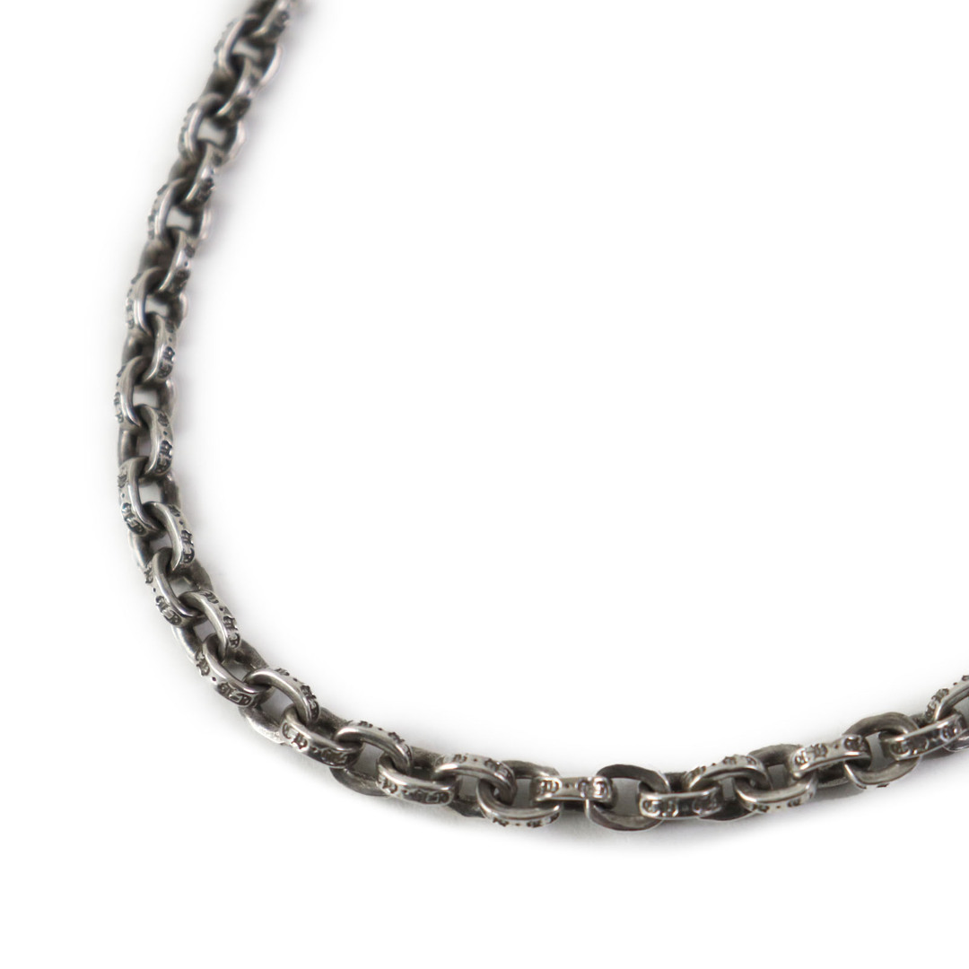 Chrome Hearts - 美品 CHROME HEARTS クロムハーツ PAPER CHAIN ペーパーチェーン SV925 K14 ネックレス アクセサリー シルバー 18インチ 重量32.2g メンズ