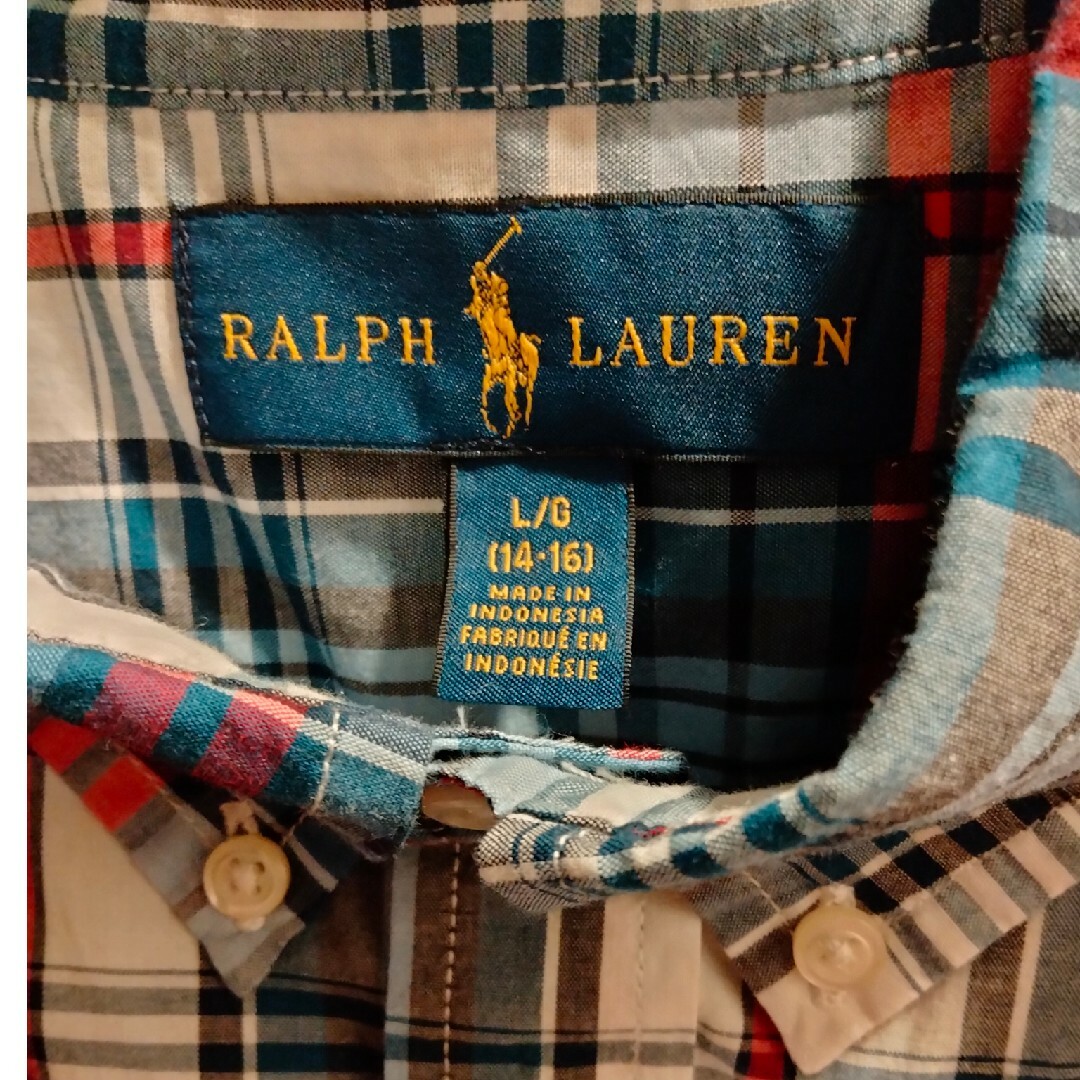 POLO RALPH LAUREN(ポロラルフローレン)のラルフローレン　キッズシャツ レディースのトップス(シャツ/ブラウス(半袖/袖なし))の商品写真