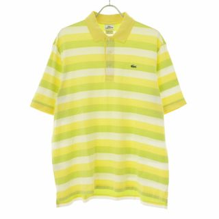 ラコステ(LACOSTE)の【LACOSTE】DEVANLAY社 フランス企画 ペルー製 ボーダーポロシャツ(ポロシャツ)