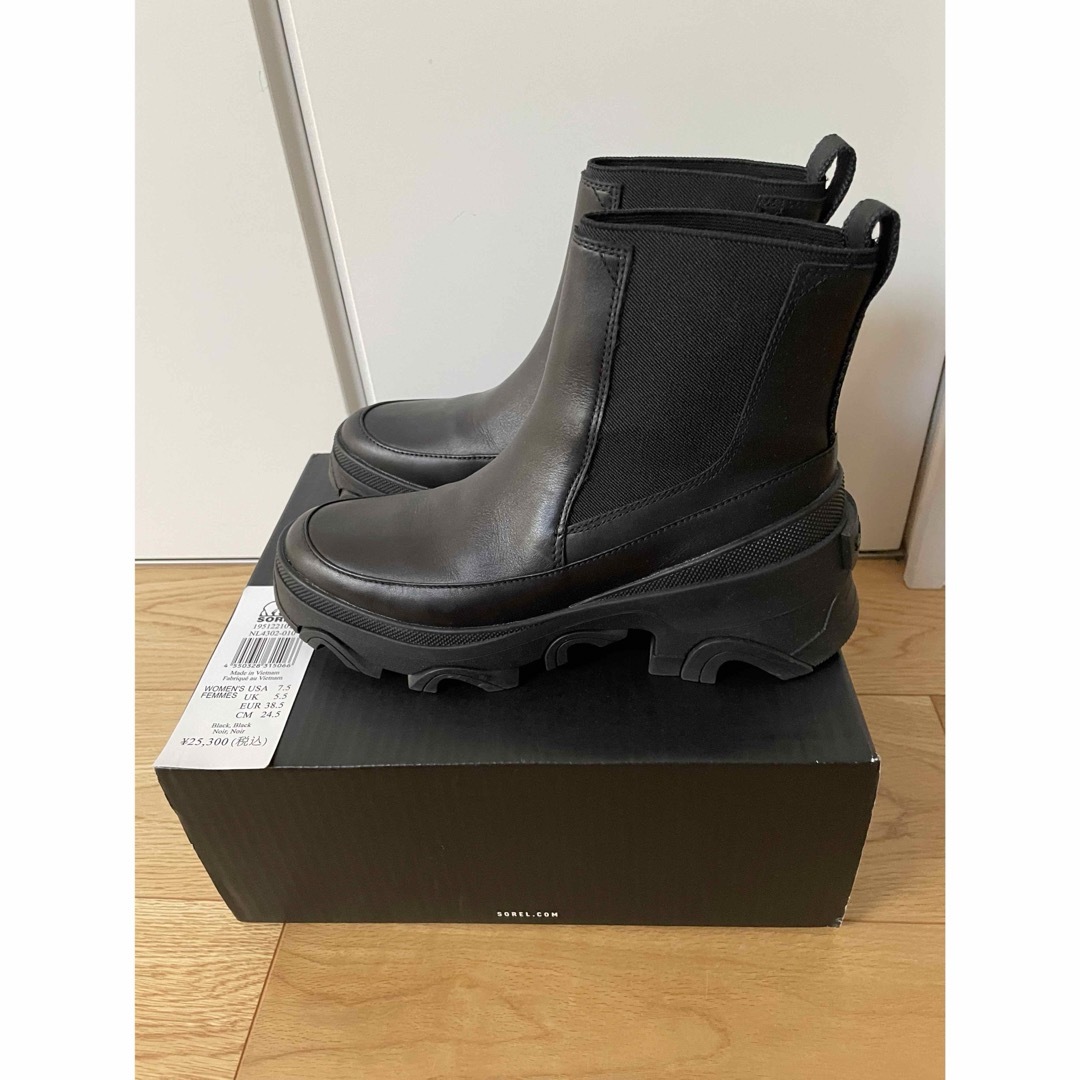 SOREL(ソレル)の美品SORELソレル BREX BOOT CHELSEA WP防水ブーツ38.5 レディースの靴/シューズ(ブーツ)の商品写真