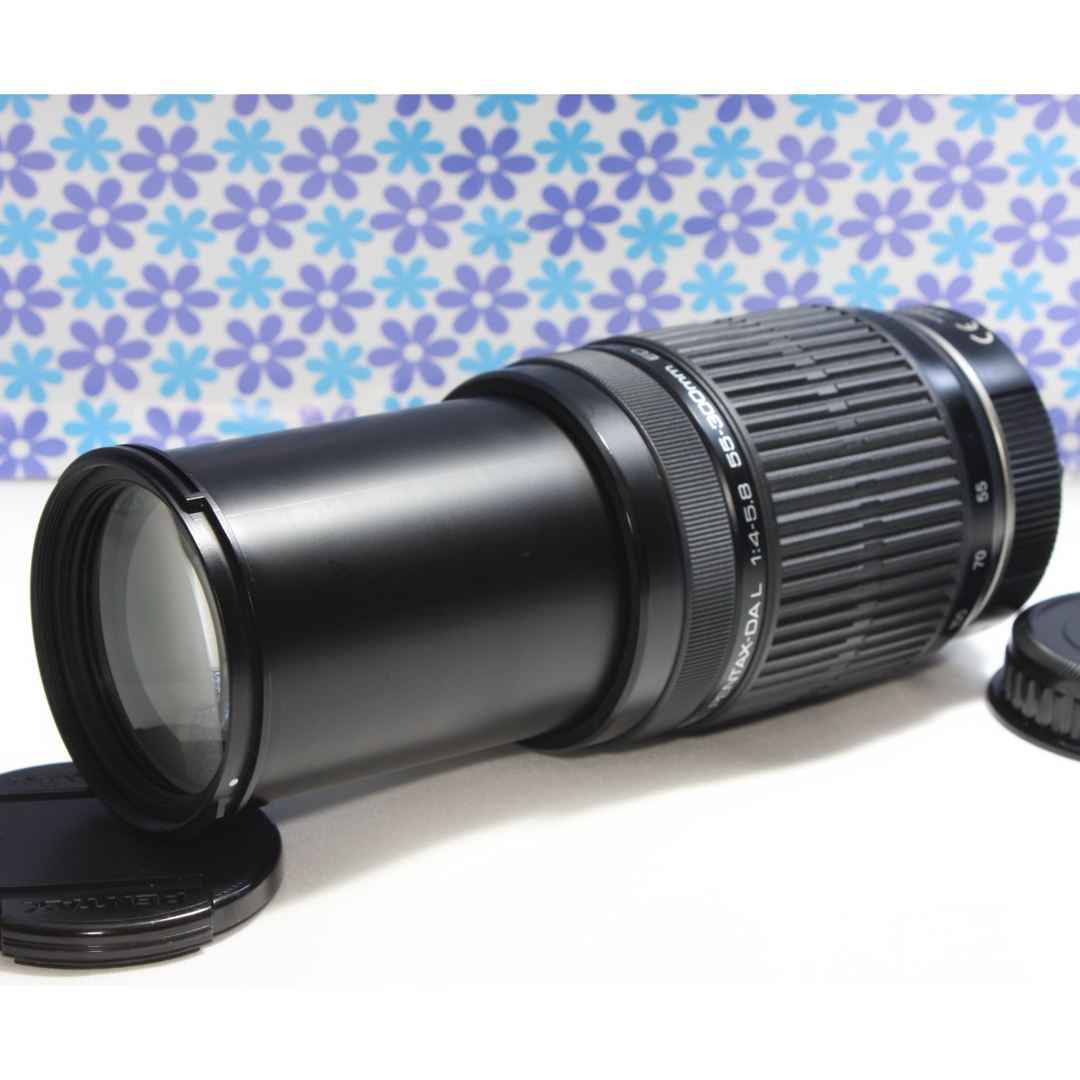 超望遠レンズ★ペンタックス 55-300mm★手振れ補正★美しいボケ味★ | フリマアプリ ラクマ