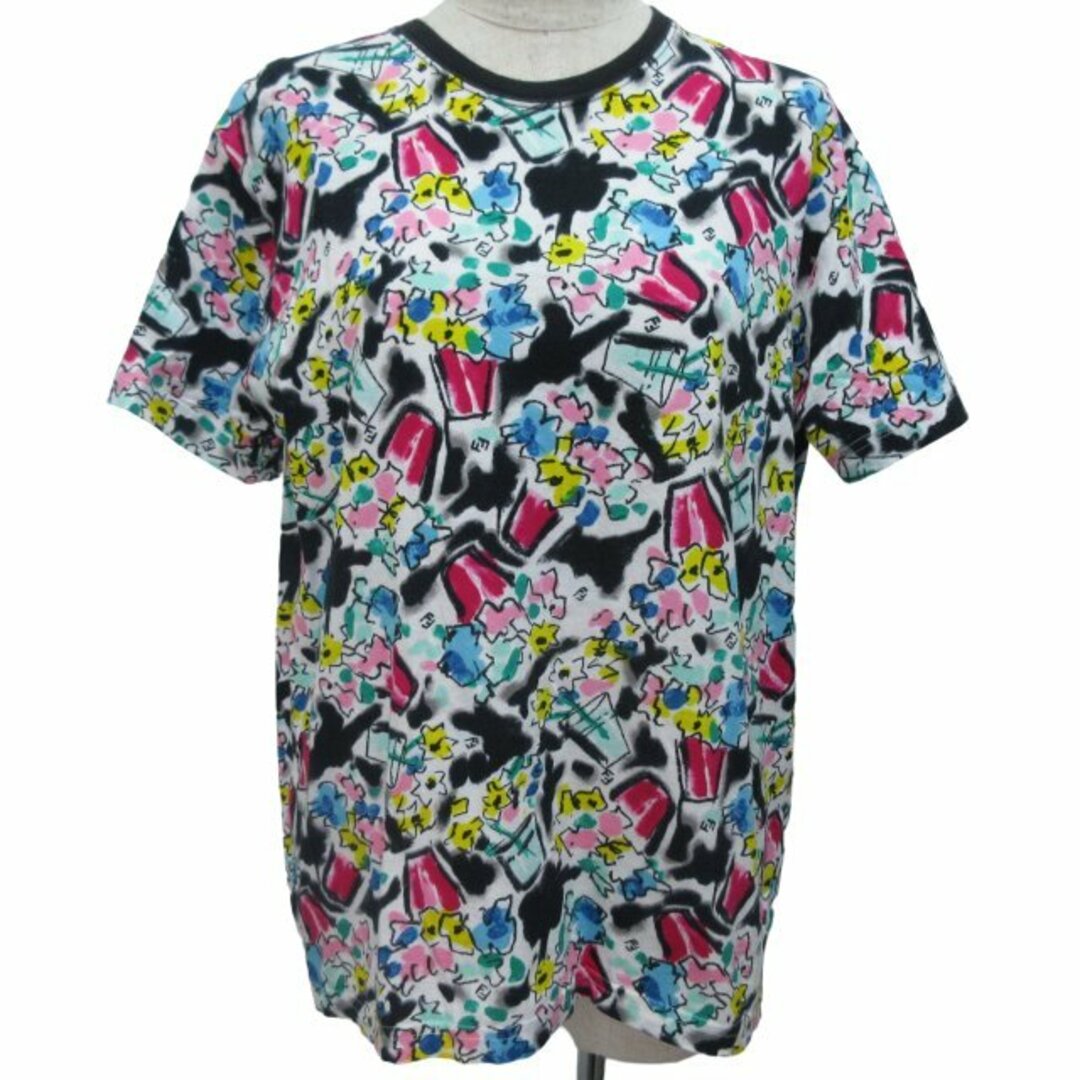 FENDI(フェンディ)のフェンディ FENDI Tシャツ カットソー 半袖 柄 マルチカラー レディースのトップス(Tシャツ(半袖/袖なし))の商品写真