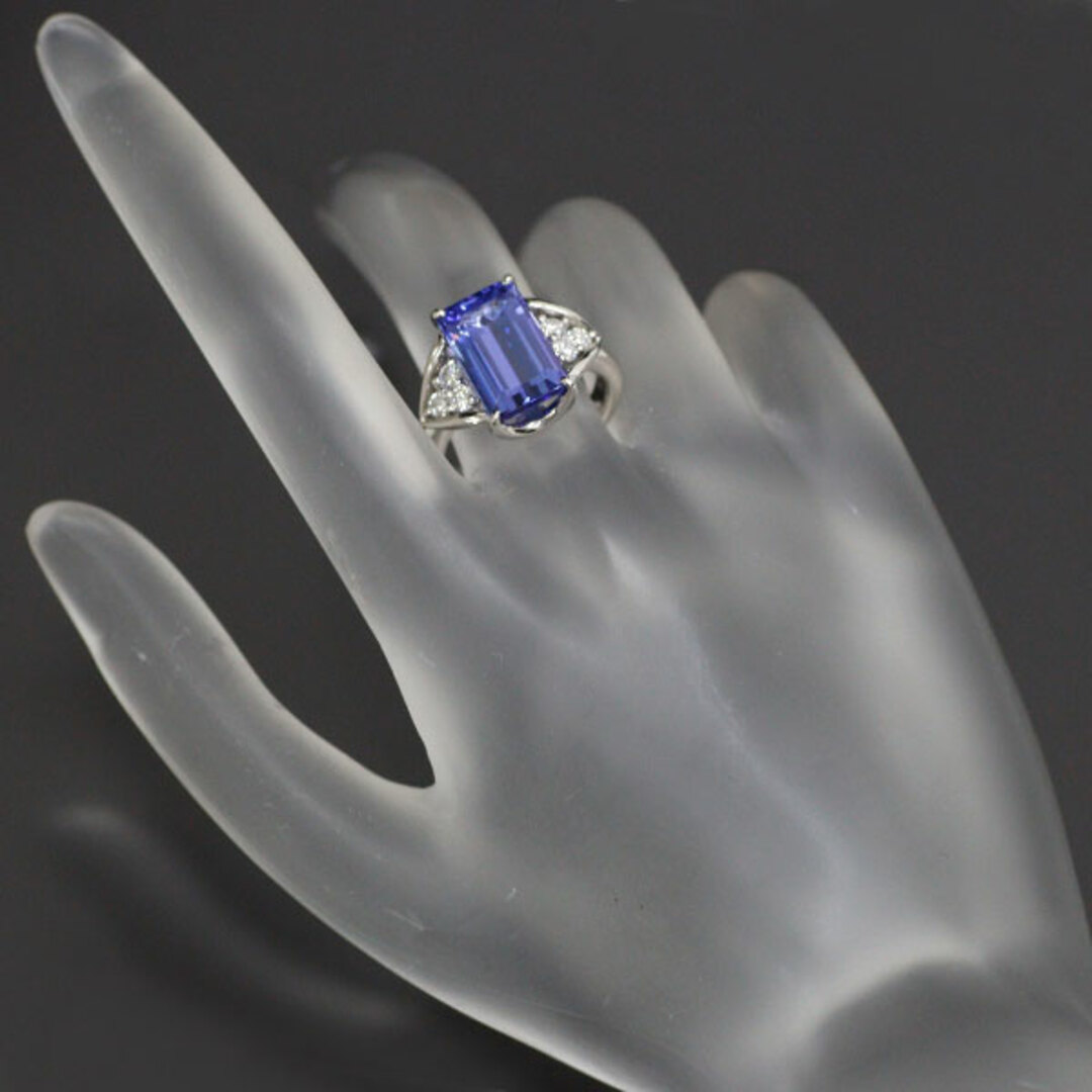 Pt900 タンザナイト ダイヤモンド リング 4.83ct D0.36ct レディースのアクセサリー(リング(指輪))の商品写真